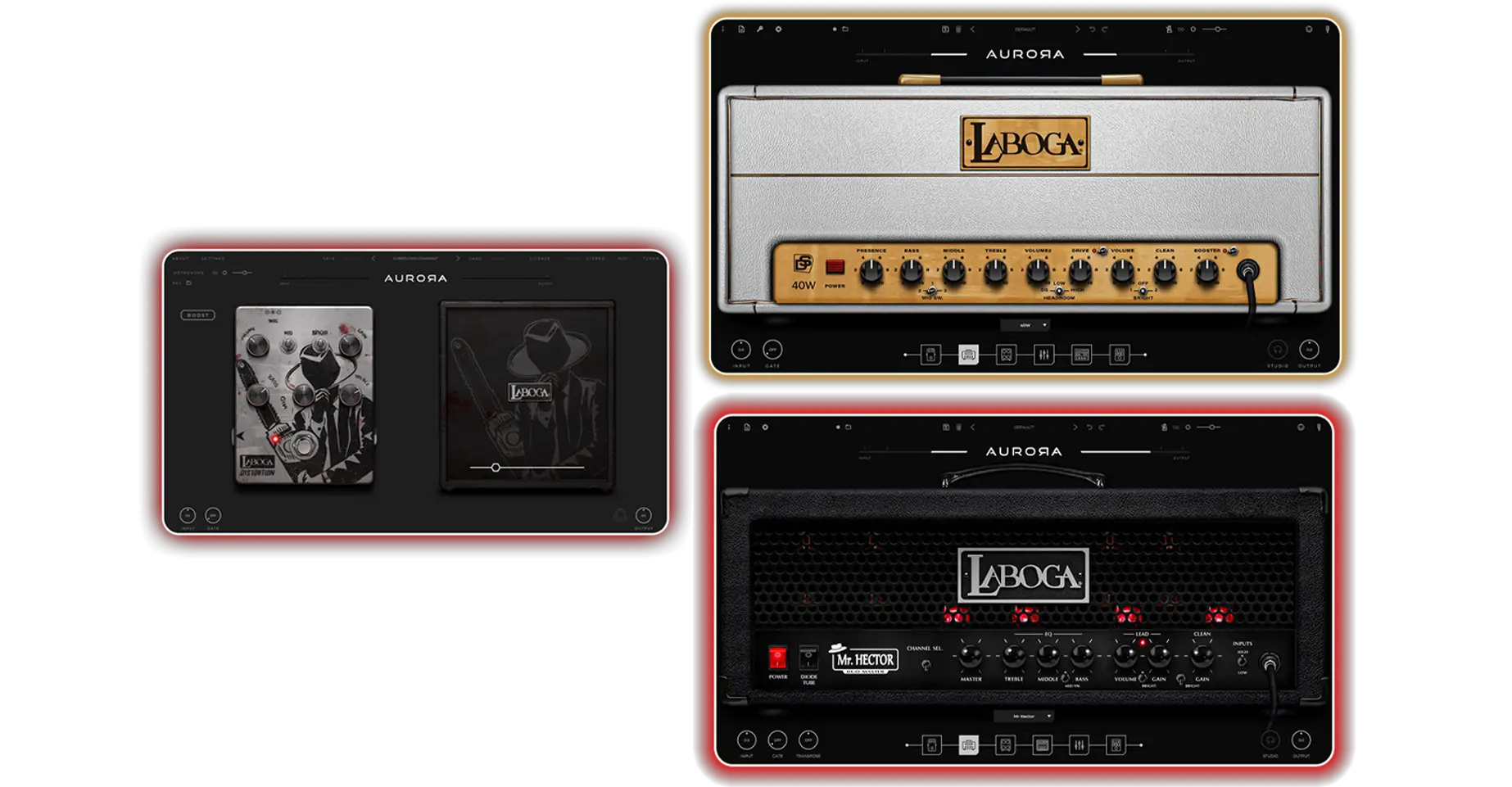 Four amps, eight pedals and six cabinets bundle