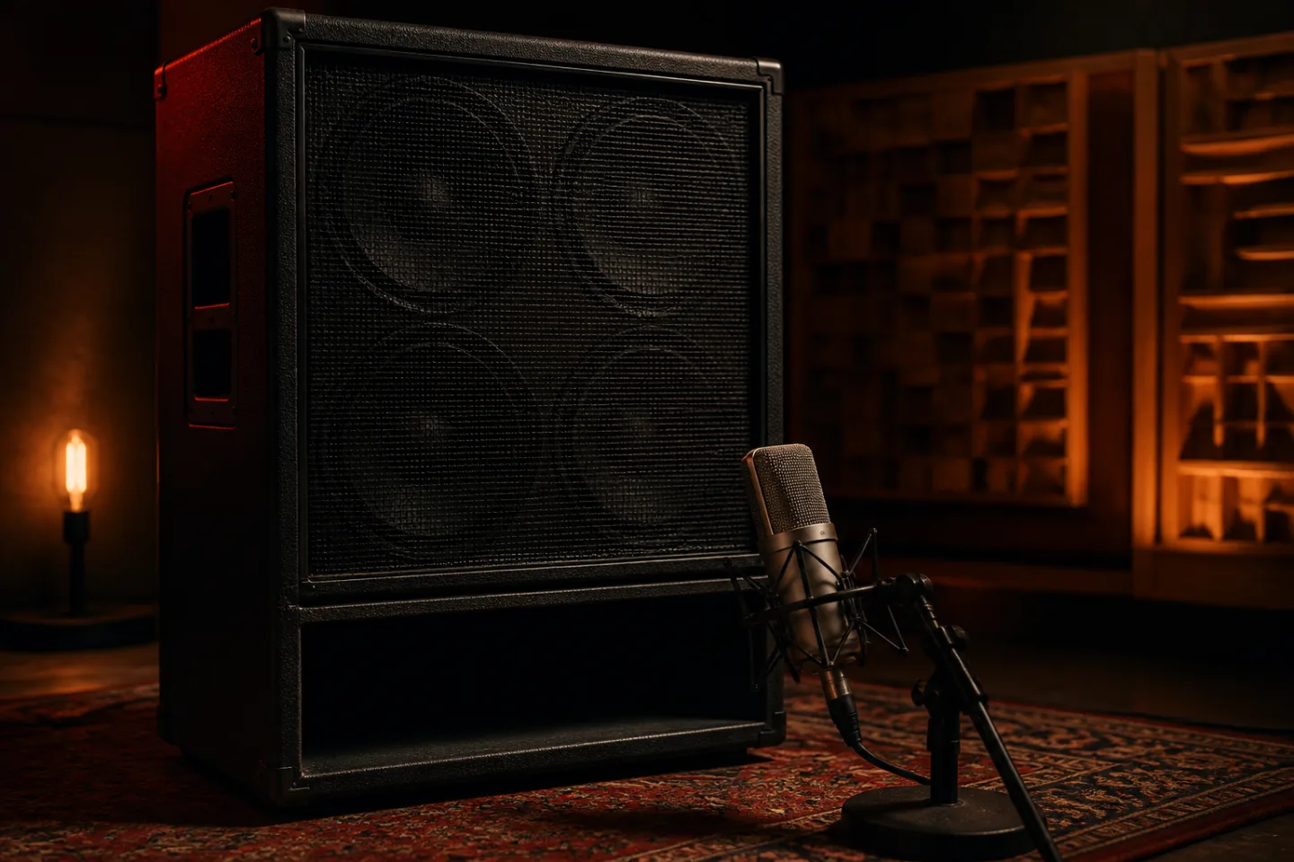 Bass cabinet recorded with a studio microphone for Mammoth impulse responses